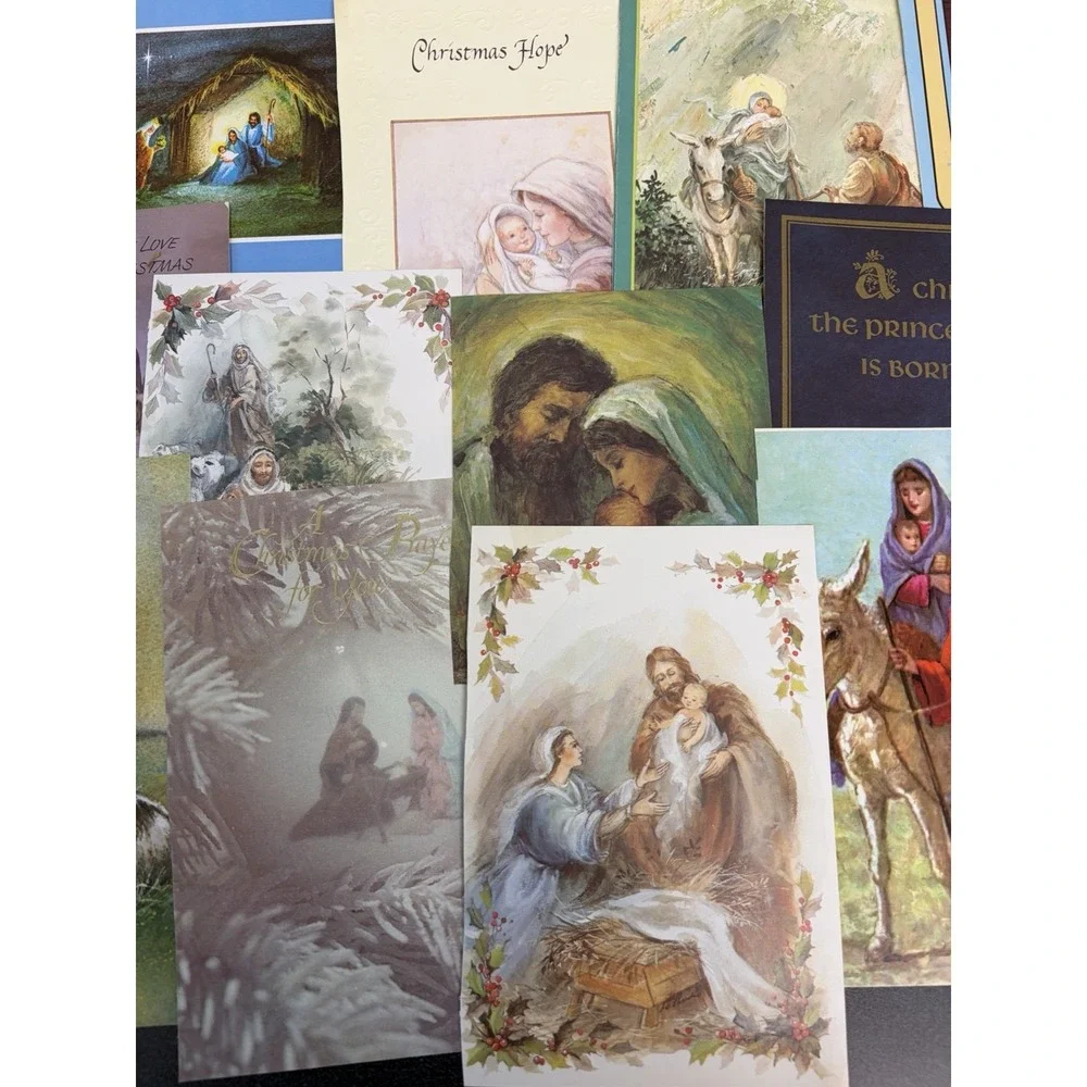 Vintage Christmas Cards Fronts ONLY for Scrapbooking Crafts Decoupage Lot of 50+